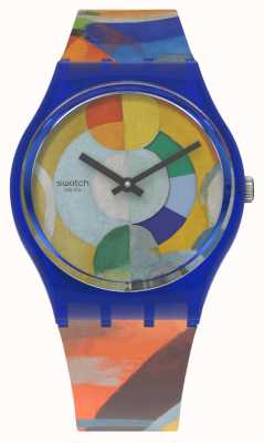 Swatch CAROUSEL by Robert Delaunay Pompidou Art Collection Watch GZ712