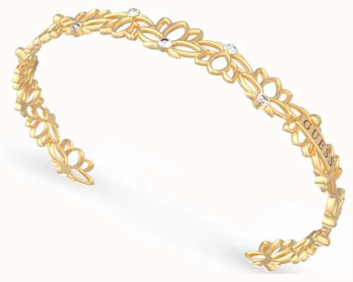 Guess Lotus | Stainless Steel Gold Plated Bracelet UBB01348YGL