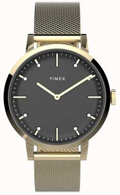 Timex Womans | Midtown | Black Dial | Stainless Steel | Mesh Strap TW2V37200