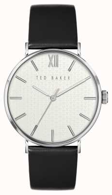 Ted Baker PHYLIPA GENTS Black Leather Strap Watch BKPPGS214