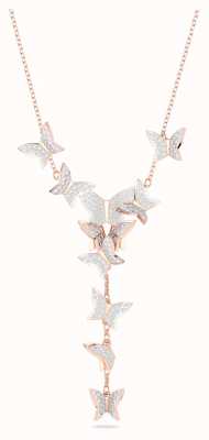 Swarovski Lilia | Butterfly Necklace | Rose Gold 5636419
