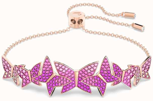 Swarovski Lilia | Butterfly Bracelet | Pink And Rose Gold 5636431