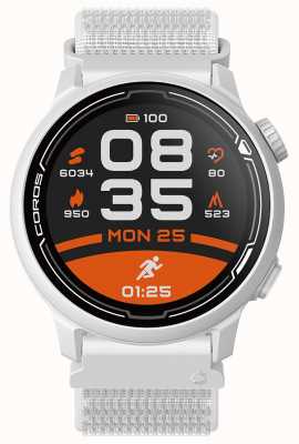Coros PACE 2 Premium GPS Sport Watch With Nylon Strap - White - CO-781374 WPACE2-WHT-N