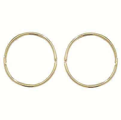 James Moore TH Woamns | 9ct Yellow Gold |  14mm | Hinged Sleepers ES146