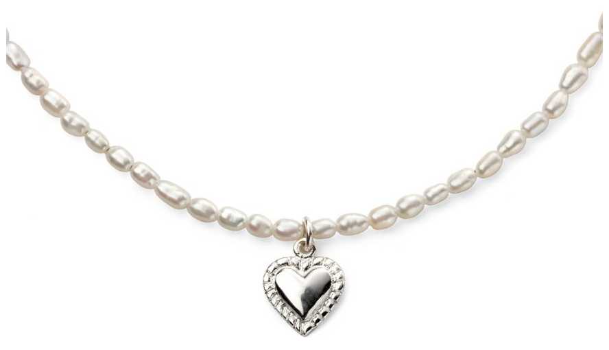 Elements Silver B5236W White Freshwater Rice Pearl Bracelet Jewellery