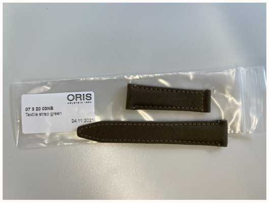 ORIS Men's Oris Green Textile Strap Only 07 3 20 03NB