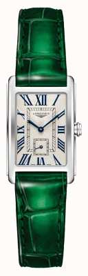 LONGINES DolceVita Green Leather Strap Rectangle Dial L5255471A