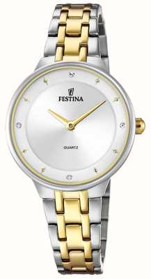 Festina Ladies Gold-Plated Steel Watch W/ Steel Bracelet F20625/1