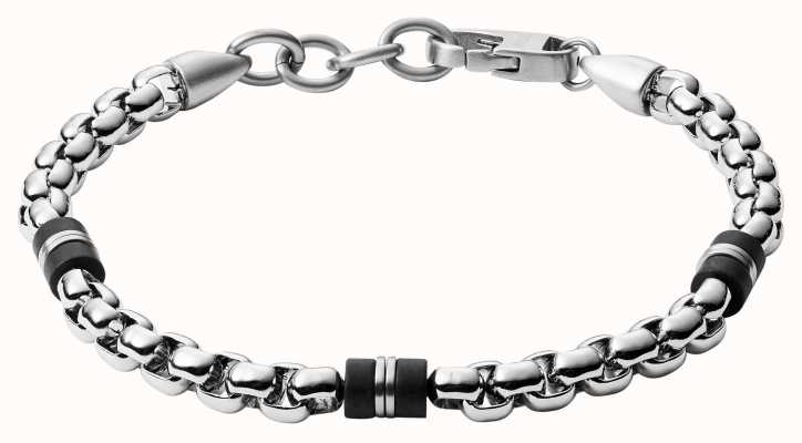 Fossil Men's Stainless Steel Chain Bracelet JF03313040