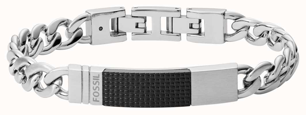 Fossil Men's Stainless Steel Bold Chain Bar Bracelet JF03315040