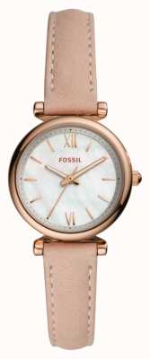 Fossil Women's | Mother-of-Pearl Dial | Nude Leather Strap ES4699