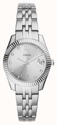 Fossil Women's | Silver Dial | Crystal Set | Stainless Steel Bracelet ES4897