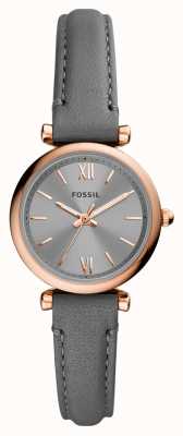 Fossil Women's | Grey Dial | Grey Leather Strap ES5068