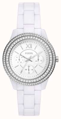 Fossil Women's | White Dial | Crystal Set | White Eco Bracelet ES5151