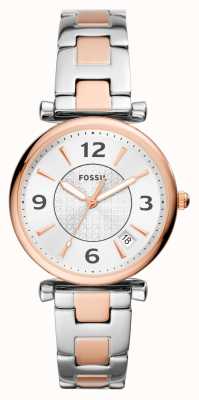 Fossil Women's | Silver Dial | Two Tone Stainless Steel Bracelet ES5156