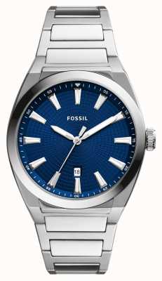 Fossil Men's Everett | Blue Dial | Stainless Steel Bracelet FS5822