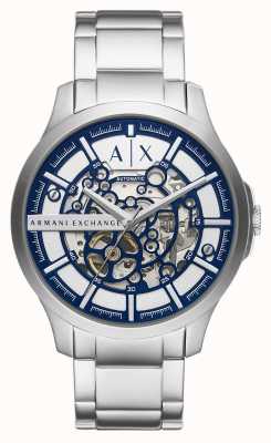 Armani Exchange Men's Automatic | White Dial | Stainless Steel Bracelet AX2416