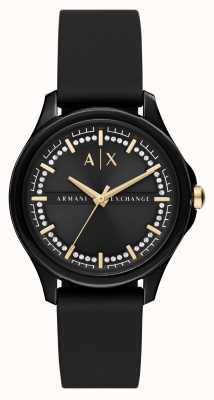 Armani Exchange Women's | Black Dial | Black Rubber Strap AX5265