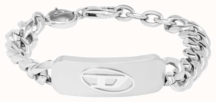 Diesel D LOGO STEEL Chain Men's Bracelet DX1350040