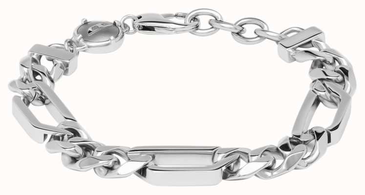 Diesel D LOGO STEEL Men's Styled Chain Bracelet DX1351040
