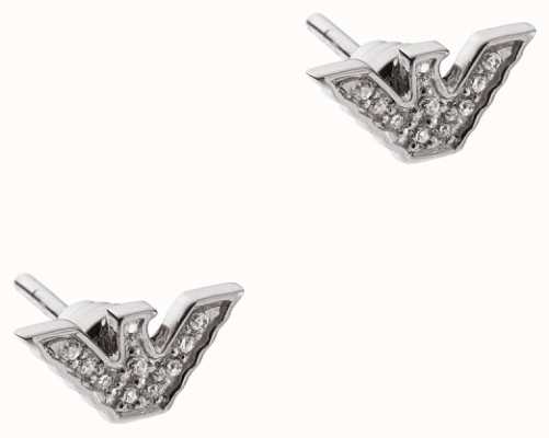 Emporio Armani Eagle Logo Crystal Set Stud Earrings EG3027040