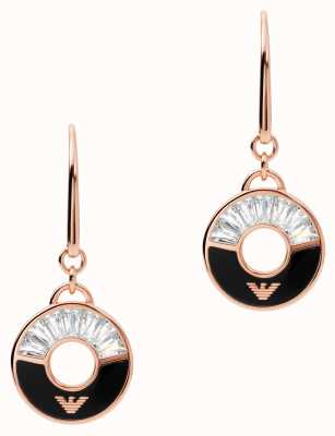 Emporio Armani Ring-Shaped Crystal-Set Charm Drop Earrings EG3556221