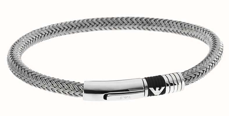 Emporio Armani Men's Stainless Steel Rubber Inlay Bracelet EGS1623040-17