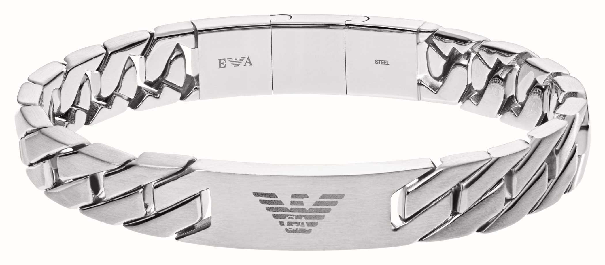 Watches™ Men\'s First EGS2435040 Stainless Steel Armani Class - Logo Bracelet Emporio