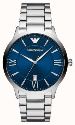 Emporio Armani Men's | Blue Dial | Stainless Steel Bracelet AR11227