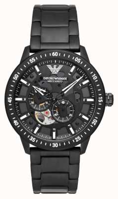 Emporio Armani Men's Automatic | Black Dial | Black Stainless Steel Bracelet AR60054