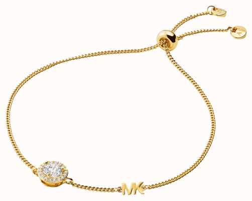 Michael Kors Crystal Set MK Gold-Plated Sterling Silver Bracelet MKC1206AN710