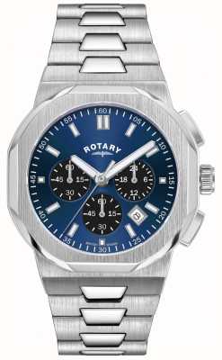 Rotary Sport Regent Chronograph (41mm) Blue Sunray Dial / Stainless Steel Bracelet GB05450/05