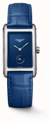 LONGINES DolceVita Blue Dial Blue Leather Strap Watch L55124902
