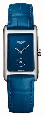 LONGINES DolceVita Blue Dial Blue Leather Strap Watch L55124902
