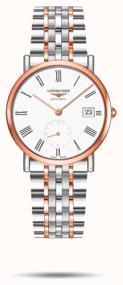 LONGINES Elegant Collection Two Tone White Dial Watch L43125117