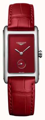 LONGINES DolceVita Women's Red Leather Strap L55124912