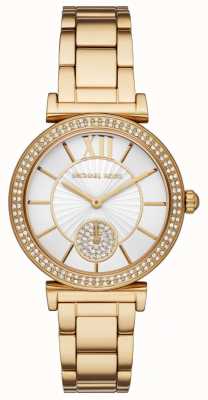 Michael Kors Abbey Gold Crystal Set Dial Woman's Watch MK4615