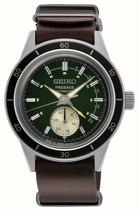 Seiko Presage Style 60s Green Dial Watch SSA451J1 - First Class Watches™