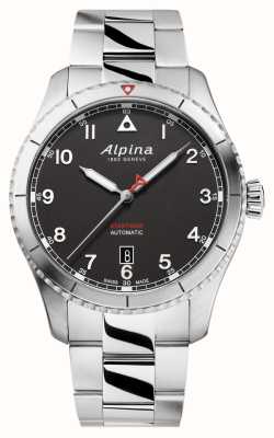 Alpina Startimer Pilot Automatic (41mm) Black Dial / Stainless Steel AL-525BW4S26B