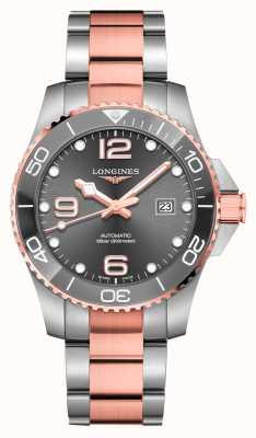 LONGINES HydroConquest Automatic 43mm Grey Dial Two-Tone Watch L37823787