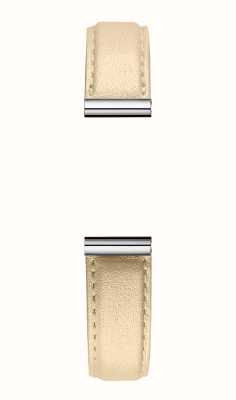 Herbelin Antarès Interchangeable Watch Strap - Cream Leather / Stainless Steel - Strap Only BRAC17048A107