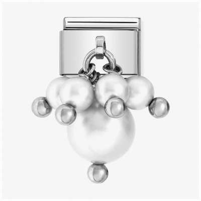 Nomination Classic Five Pearl Dropper Charm Stainless Steel 030609/01