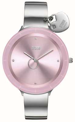 STORM Liana Pink Stainless Steel Heart Charm Watch 47514/PK