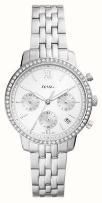 Fossil Women's Neutra | Silver Chronograph Dial | Stainless Steel Bracelet ES5217
