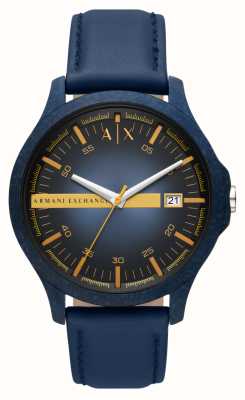 Armani Exchange Blue Dial | Blue Leather Strap AX2442