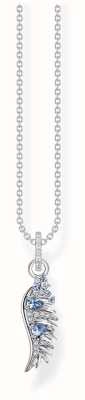 Thomas Sabo Rising Phoenix Wing Pendant Necklace | Sterling Silver | Crystal Set KE2168-644-1-L45V