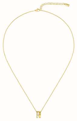 BOSS Jewellery Women's Lyssa Gold-Tone Stainless Steel Ring Pendant Necklace 1580347