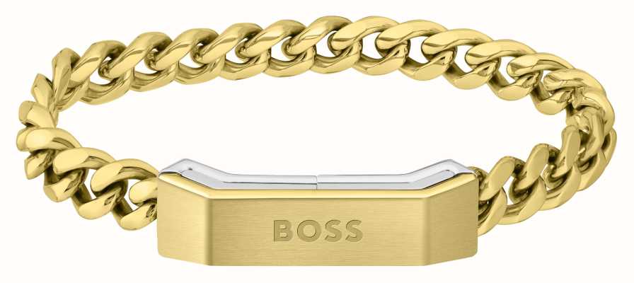 BOSS Jewellery Men's Gold-Tone Stainless Steel Chain Bracelet 1580318M