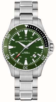 Hamilton Khaki Navy Scuba Automatic (40mm) Green Dial / Stainless Steel Bracelet H82375161