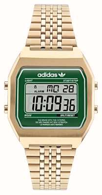 Adidas DIGITAL TWO | Green Dial | Gold PVD Plated Steel AOST22071